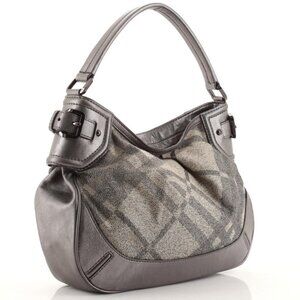 Burberry ‘Fairby’ Silver Gunmetal Hobo